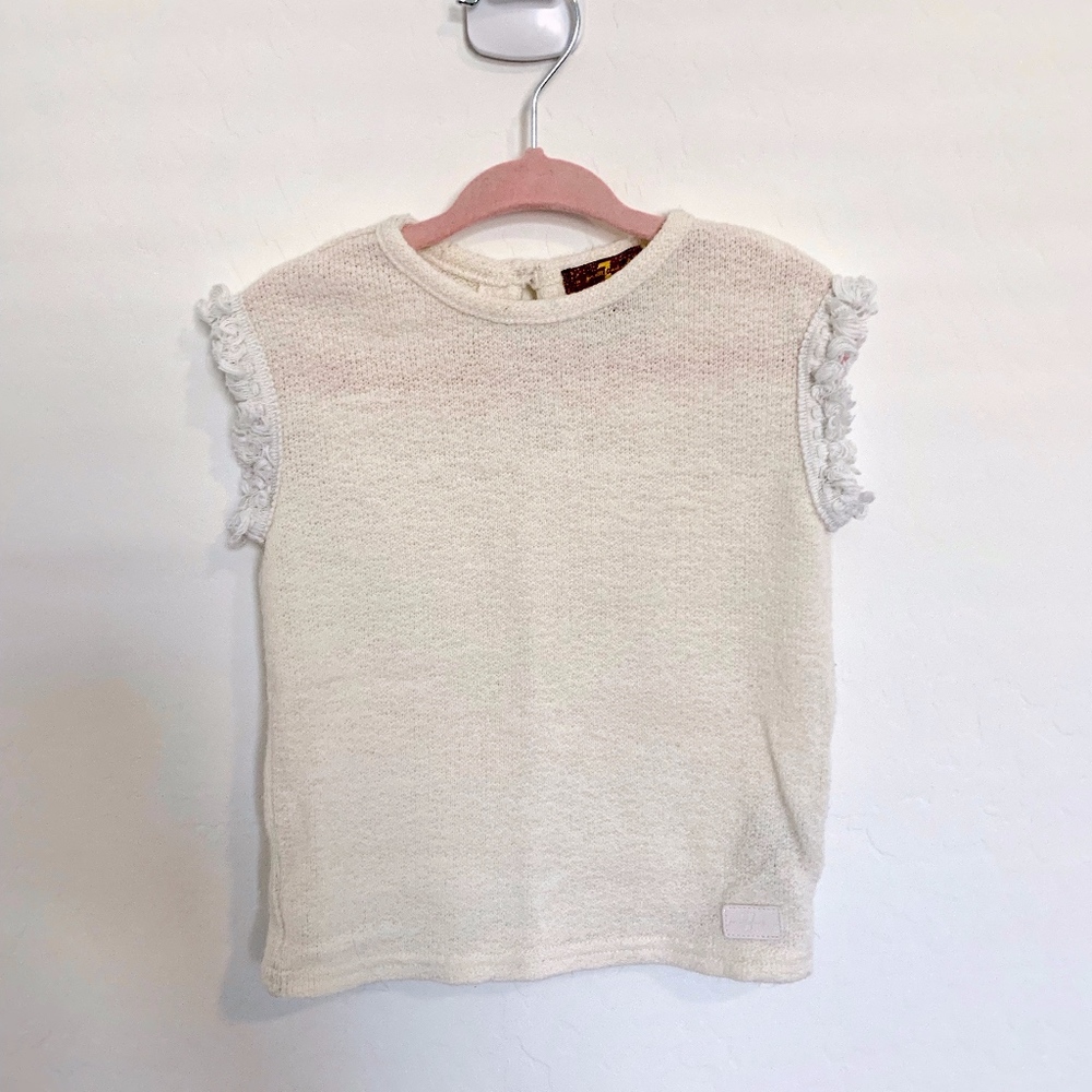 7 for All Mankind Cream Sweater Shirt 18M